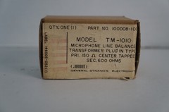 Rare Stromberg-Carlson TM-1010 Input Transformer Microphone 600 OHMS