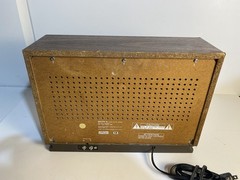Vintage SONY AM/FM Desktop Radio Model ICF-9740W Wood Grain Tested Working MCM