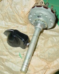 2 Vintage Tube Radio TV Technicians Mallory Volume Control Rotary Switches Lot