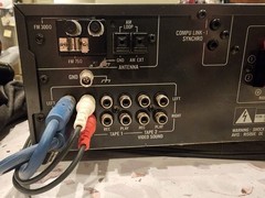 JVC RX-305 Receiver, AM, FM, Phono, Tape, Aux, W/ Cables Vintage