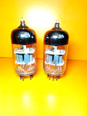 2 pcs 6N23P / ECC88 / 6DJ8 Reflector 70`s Matched pair