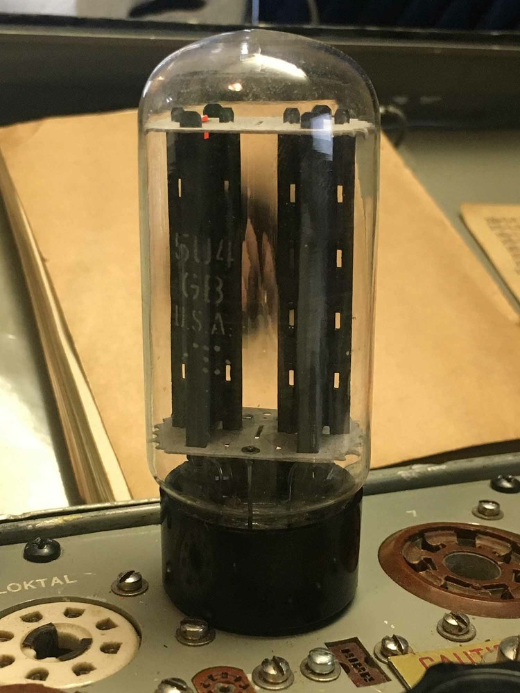 5U4GB TESTED STRONG on TV7 64/40 160% Vacuum Tube NOS Valve GE 5AS4A 5U4GBEH Amp