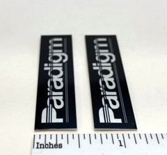 Paradigm Speakers Custom Made Aluminum Speaker Badge Pair