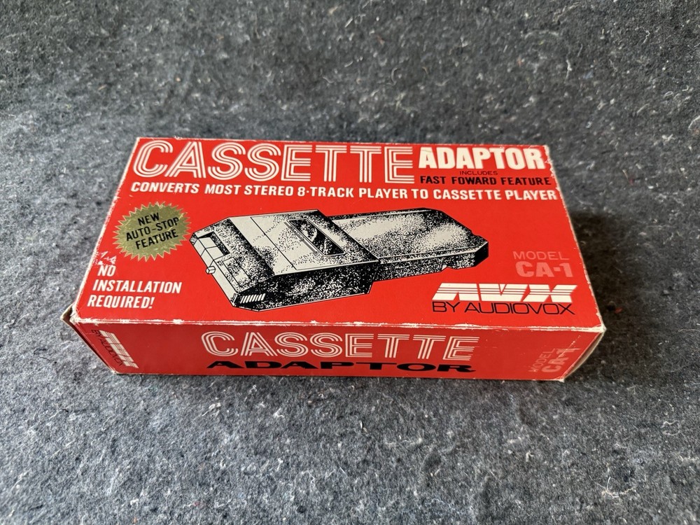 Cassette Adaptor AVX Audiovox Model CA-1