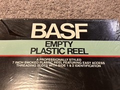 Vintage BASF Empty 7” Smoked Plastic Reel New Sealed