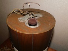 VTG ELECTROHOME SPEAKER CIRCLE SOUND MCM WOOD HANG CHAIN MUSIC FOR RECORD RARE