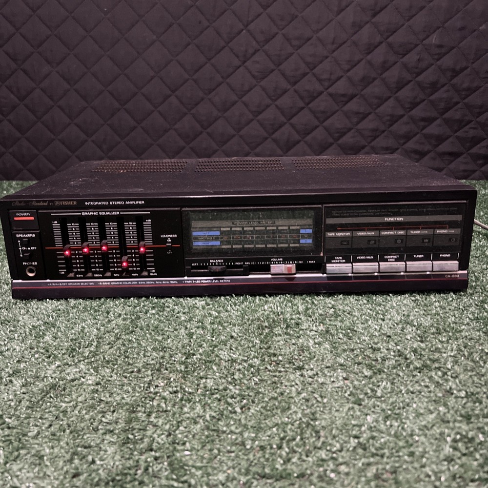 Vintage Fisher CA-860 Amplifier Receiver Stereo 2 Channel Equalizer Video Proof