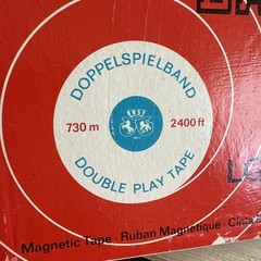 5 BASF Reel To Reel Tapes 2400 Ft With Cutter Box For Reel Tape West Germany