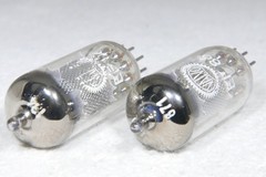 Matched Pair Valvo EF86/6267 Mesh Plate O-Getter Hamburg Germany 1959 Strong