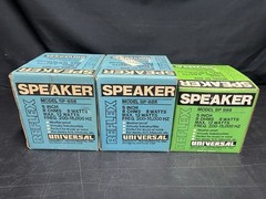 Vintage NOS reflex universal speakers Model SP-888 & SP-999 Weather Proof. USA