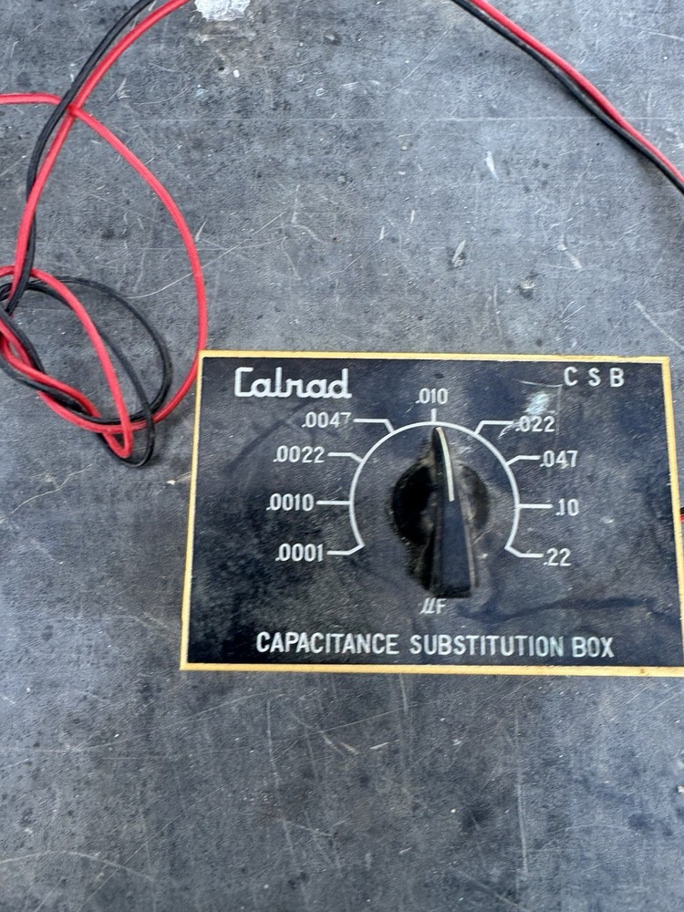 Calrad C S B Capacitance Substitution Box .0001… .22, Made In Japan