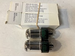 Sylvania JAN 6SN7WGTA Black Plate NOS matching date pair Tested USA