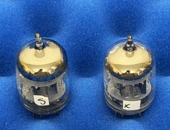 Two GE 6386 Tubes / Amplitrex Tested +100% / D Getter / X3 Mica /Black Plates