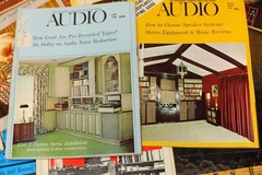 12 issues Vintage Audio Magazine Jan 1968 to Dec 1968 Rare advertisements