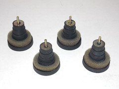 Vintage Lot of 4 Fisher MT-720 Turntable Original Anti-Vibration Rubber Feet