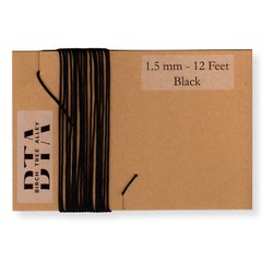 12 Ft Dial Cord String (144″) BRAIDED 1.5mm BLACK for Vintage Tube Radio Tuner