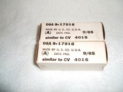 NOS Matched Pair GE 5814A Vacuum Audio Tubes Tested NOS Hickok 539C