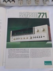 Vintage Sansui 771 Stereo Receiver Powers On with Manual, For Parts