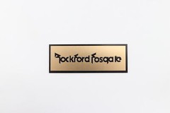 Rockford Fosgate Speaker Custom Made Aluminum Logo Badge 106mm(4.17″)X39mm(1.54″
