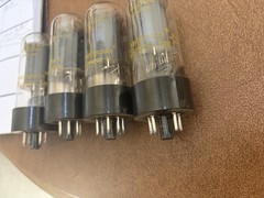 4 Vintage Westinghouse England 6L6GC Vacuum tubes. Quad Set. Tested!
