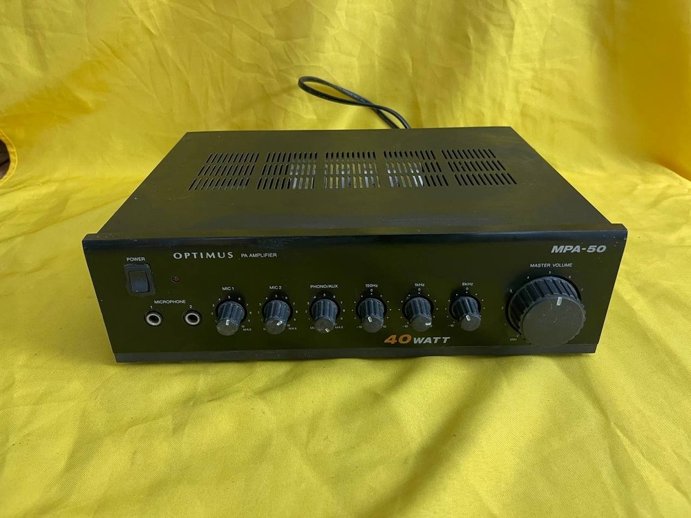 Optimus MPA-50 40W PA Amplifier Radio Shack Cat 32-2002 RE