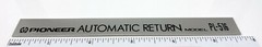 Pioneer Turntable Badge Logo For Deck of PL-516 Custom Made Aluminum Self Stick