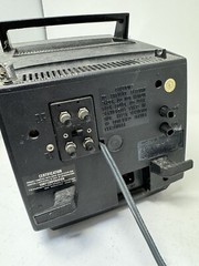 Sony 7″ TV TV-760 Black White UHF VHF Vintage 1970’s Powers On!!!