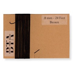 288″ Radio Dial Cord String 24 Feet) BRAIDED .8mm BROWN for Vintage Tuner (.031)