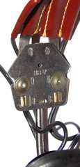 WWII MURDOCK TYPE P-23 AVIATION HEADPHONES! HB-7 HEADBAND! 1/4″ PLUG/RUBBER PAD