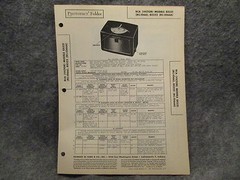 Sams Photofact Folder #17 Set # 52 RCA Victor Model 8X521 8X522 RC-1066(A) Radio