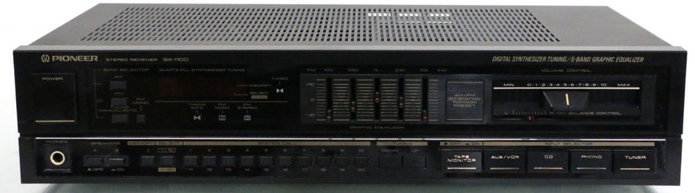 Pioneer SX-1100 AM/FM Stereo Receiver, With 5-Band Equalizer, Lot 882