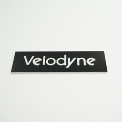Velodyne Custom Made Logo Badge Emblem Silver 63.5mm(2.5″)X19mm(0.748″)