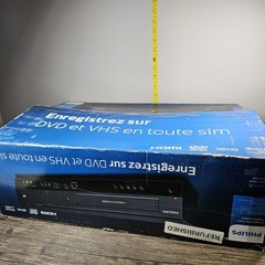 Philips DVDR3385V/F7 DVD Recorder VCR Combo 4 Head Hi Fi VHS HDMI Black