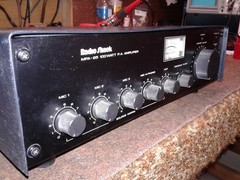 Radio Shack MPA-95 100 Watt Mono PA Amplifier, Serviced – 4 Mic 1 Aux 1 Phono