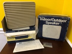 Pair Of New 1993 Radio Shack Indoor/Outdoor Mounted Speakers Cat. No. 40-1248B
