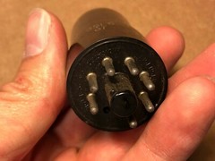 Vintage 1940s Tung-Sol 35L6GT Output Tube Tests Good Black Glass