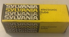 5U4GB/5AS4A NIB Sylvania Rectifier Vacuum Tube Black Plate Halo Balanced NOS