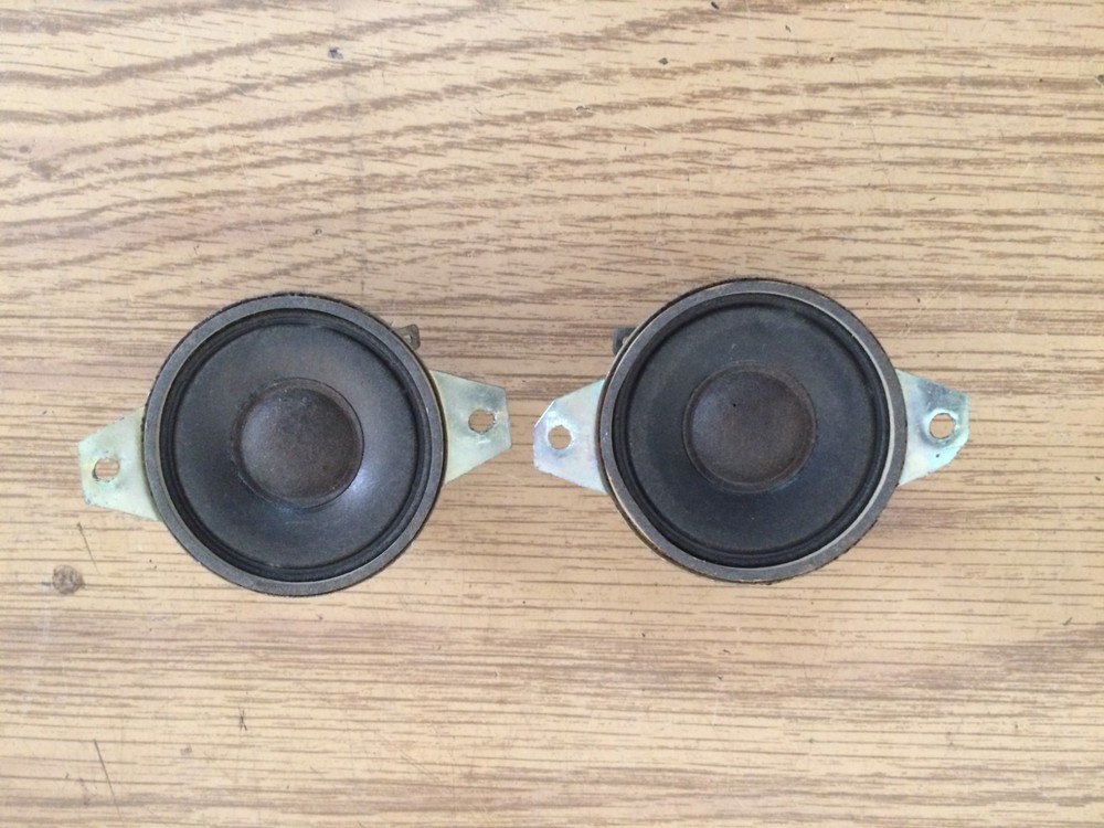 Pair Vintage Morse 2″ Tweeter Speaker 8Ω 3 watts CT50 Code No 1 Korea Works #2