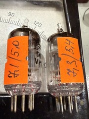 2x 6J1P (6J1 EF95 6AK5 6F32) GOLD GRID (NEW Little Dot Amp) MATCHED PAIR #1 1976