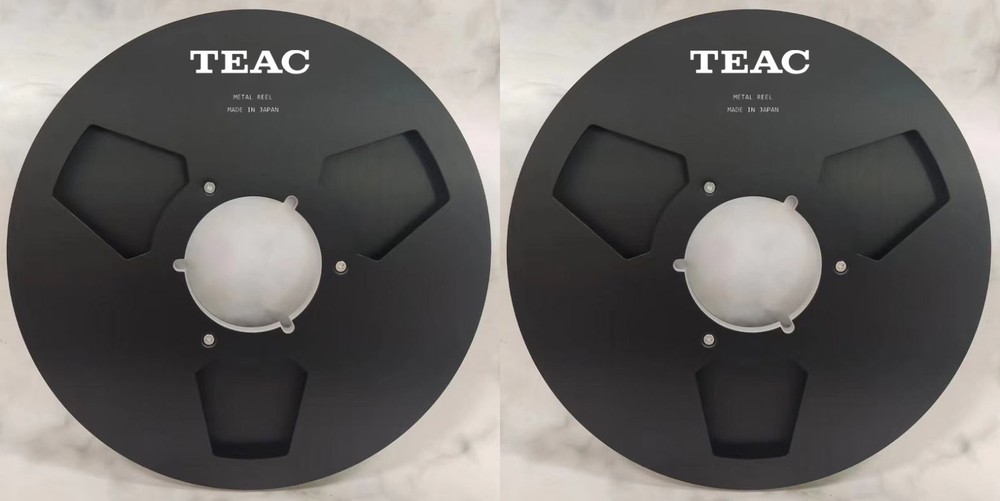 One Pair 10.5” Black TEAC Tape reel High Quality Aluminum Take Up Reel