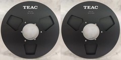 One Pair 10.5” Black TEAC Tape reel High Quality Aluminum Take Up Reel