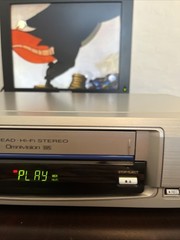 Panasonic PV-D4621 Blue Line VCR Player VHS Tape Cassette recorder Working