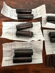 Vintage Sprague Black Beauty Mixed Capacitors Lot – All Tested Well from C22