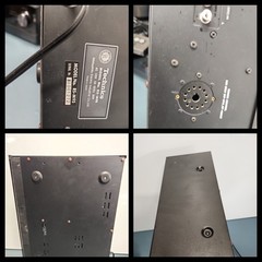 Technics RA-M95 cassette deck RP-9690 BOTH WORK LAZY DOOR OPEN. READ DESCRIPTIO