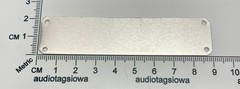 Fender Deluxe Fullerton Logo Case Badge Custom Made Silver Aluminum with Screws