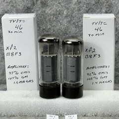 MATCHED PAIR MULLARD 6CA7 EL34 TUBES xf2 B8F3 TV/7 and Amplitrex Tested 100%