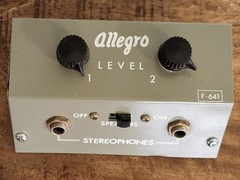 Vintage Allegro Speaker Amp Output Unit Stereophone Jack F-641 Untested
