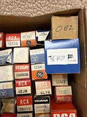Vintage NOS Vacuum Tube Lot 70+ RCA GE Sylvania Westinghouse Tested TV Radio