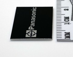 National Panasonic Turntable Logo Badge For Dust Cover Custom Metal 20 x 15mm