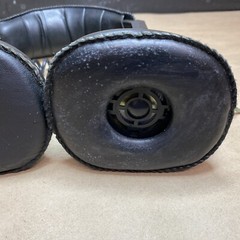 Vintage HD-3030 Stereo Mono Headphones Black Padded Volume Control, Tested!!
